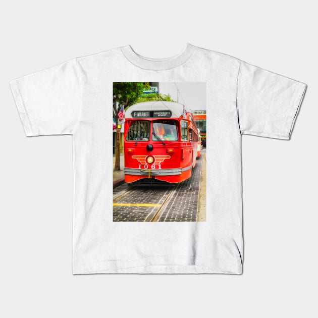 Fisherman's Wharf Trolley Kids T-Shirt by jforno